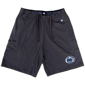 gray shorts with Penn State Athletic Logo on left leg